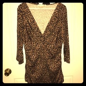 Leopard print top